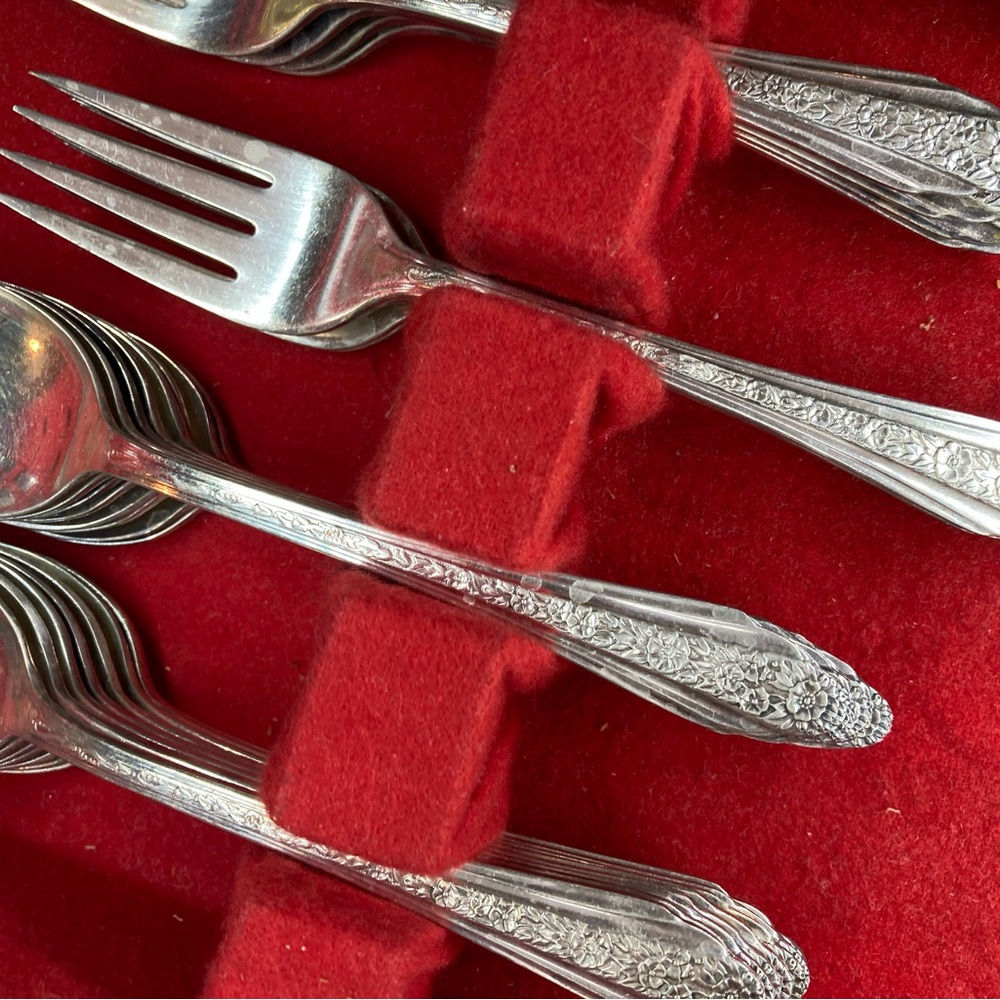 Vintage silverware set